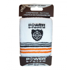 POWER SYSTEM Wrist Sweatband - kolor biały